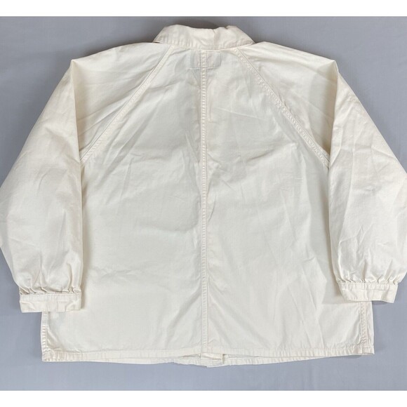 Torrid Chore / Barn Denim Jacket Women’s 3X Ivory Button Up Long Sleeve - Picture 16 of 16